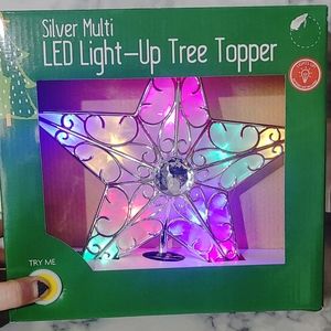 LED Light Up Star Tree Topper